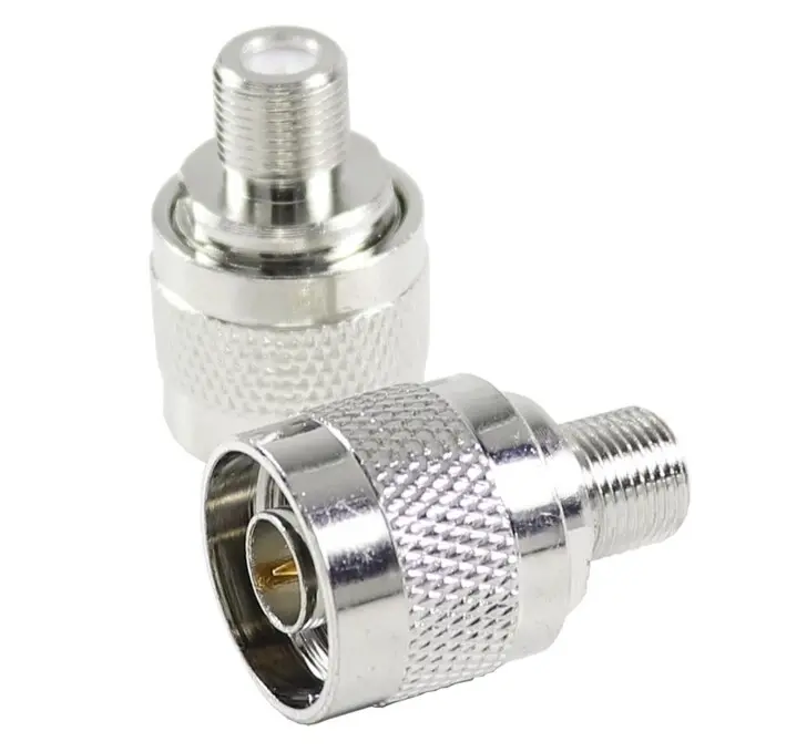2 PZ Connettore RF N Maschio Spina Pin Maschio a F Female Jack Adattatore