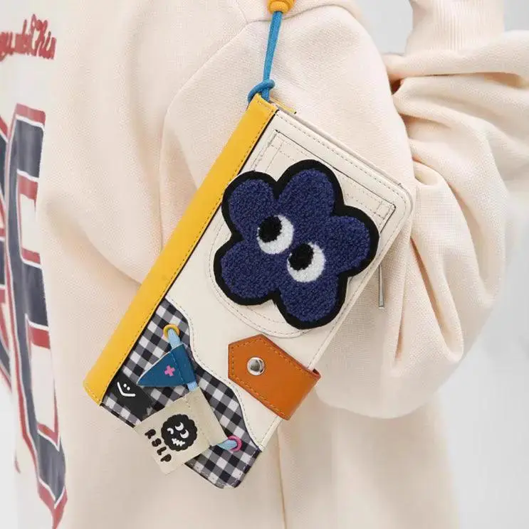 2024 New Long Zipper Coin Purse Multiple Card Slots Sets In One Cute Cartoon Teenage Girl Heart Funny