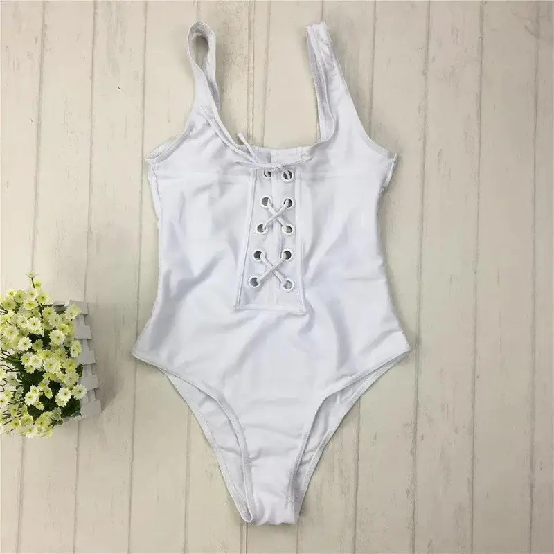 2024 one piece cut out swimwear Evage Pitaya Solid Women swimwear