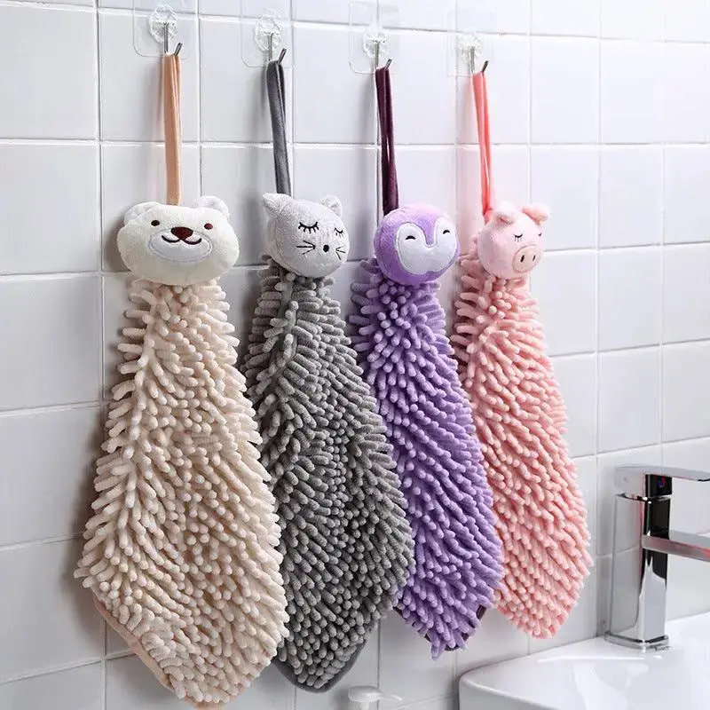 Absorbent Thickened Kitchen Dishwashing Rag Bathroom Hand Towel