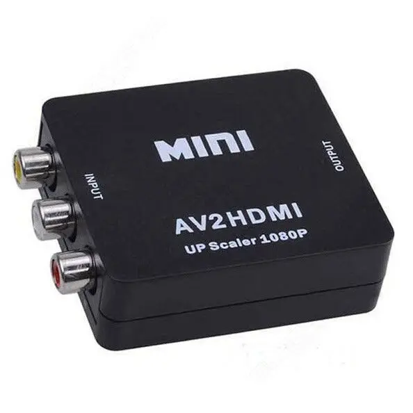 Adattatore Da RCA a HDMI Convertitore AV 1080p Video Per TV VHS Retro Gaming