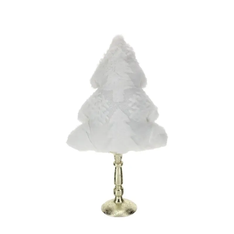 ALBERO PELUCHE BIANCO IMBOTTITO 28X45CM