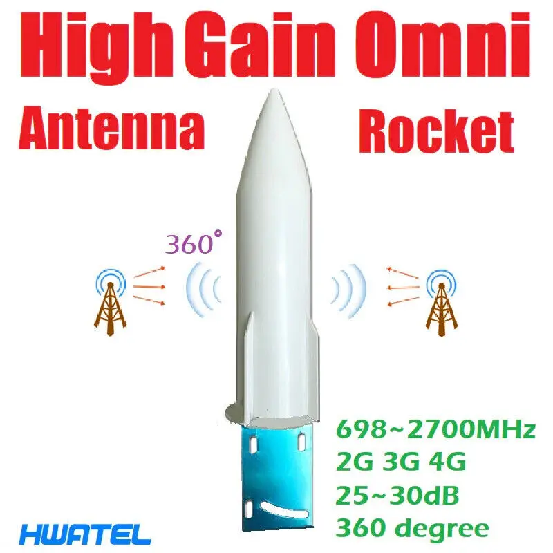 Antenna Alto Guadagno Omnidirezionale 25/30 dBi per Ripetitore Segnale Cellulare