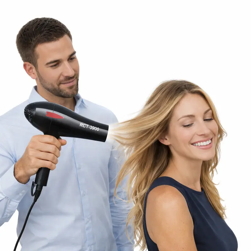 Asciugacapelli Professionale Delicato 2000W Phon Potente Silenzioso 2 Velocità