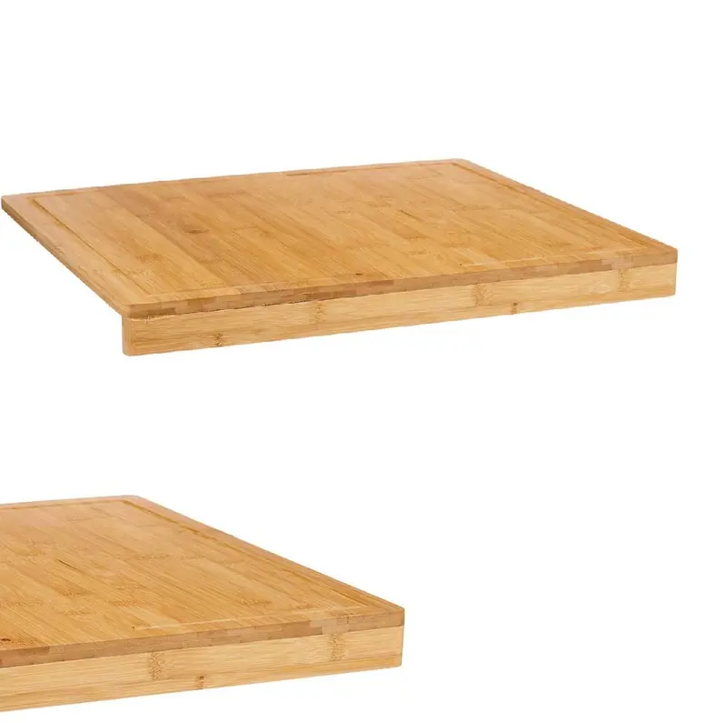 Asse per Impastare Legno di Bambù 53x46 H4.3cm Preparazione Dolci Pizza Pasta