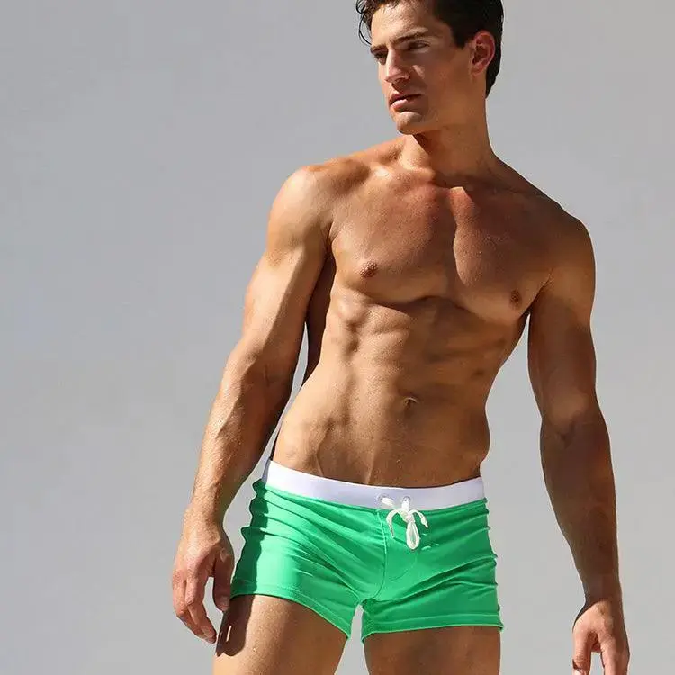 Athletic Low-Waisted Sexy Jelly Convex Loose Boy Hot Spring Arm Lift Exercise