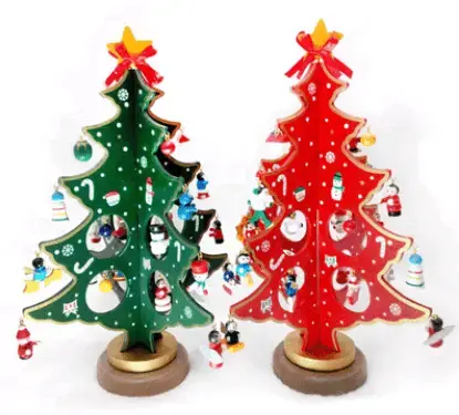 Attractive Christmas Decorations Creative Christmas Tree Desktop Decoration Decorations Wood Christmas Tree