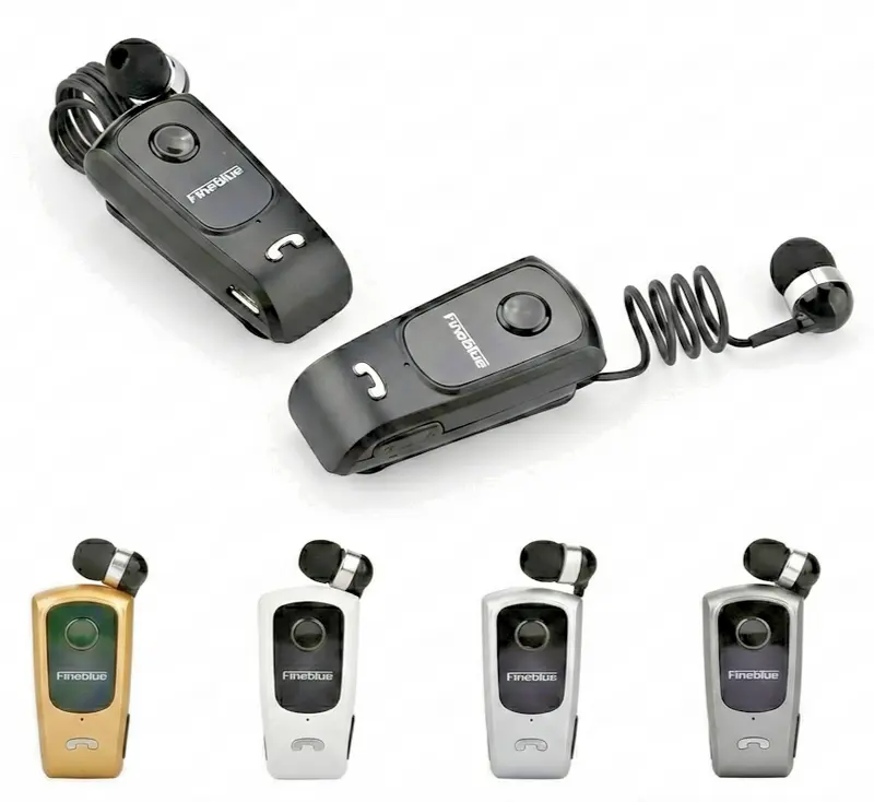 Auricolare Cuffietta Cuffiette Bluetooth 5.1 Cavo Retrattile Vibrazione HiFi
