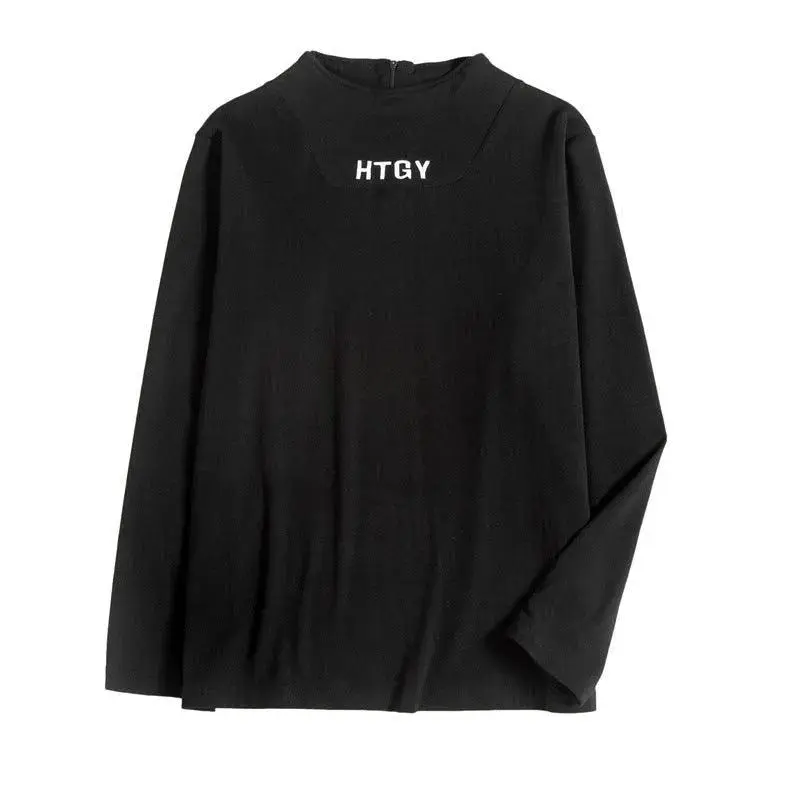 Autumn national tide dark functional wind sweater