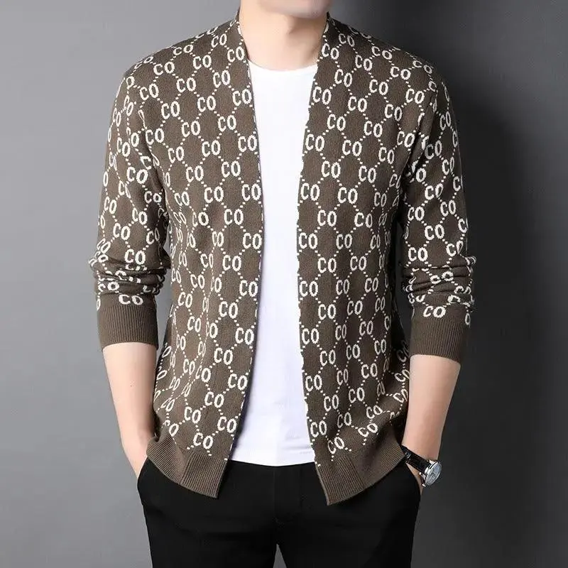 Autumn New Men's Knitted Cardigan Coat