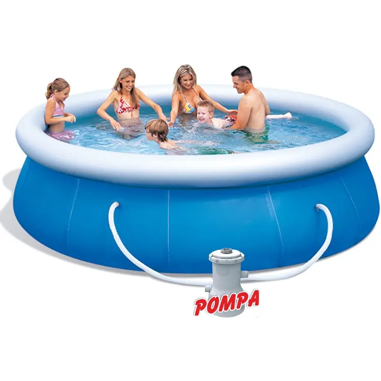 Avenli Piscina Rotonda Prompt Blu 360x76 cm con Pompa e Filtro