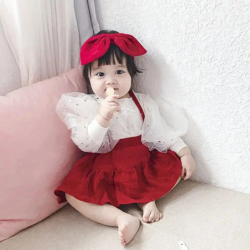 Baby Girl Princess Wind Suspender Dress Romper Newborn