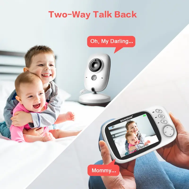 👶 BabyWatch™ VB603 – 3.2” Wireless Baby Monitor with Night Vision & Two-Way Audio