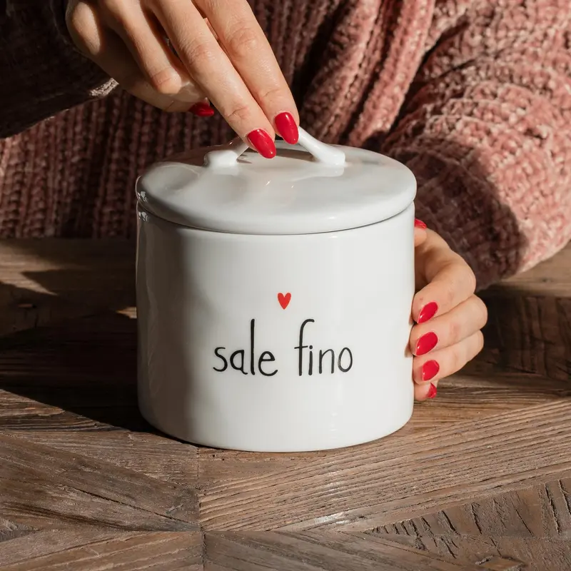 Barattolo in Gres "Sale Fino Cuore"