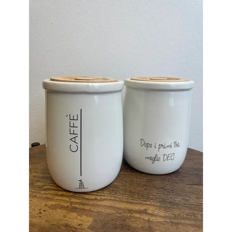Barattolo La Porcellana Bianca Gli Onesti - Caffè