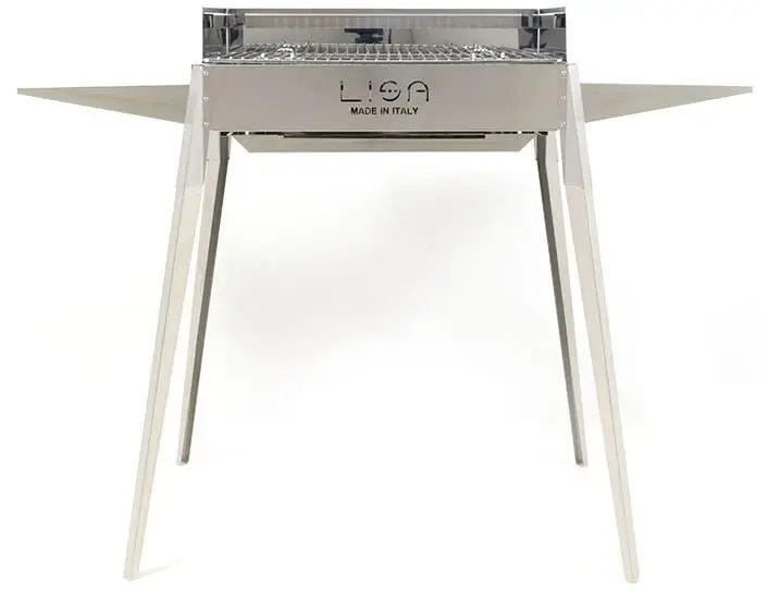 Barbecue a carbone Lisa Cucine Etna in Acciaio inox AISI 430