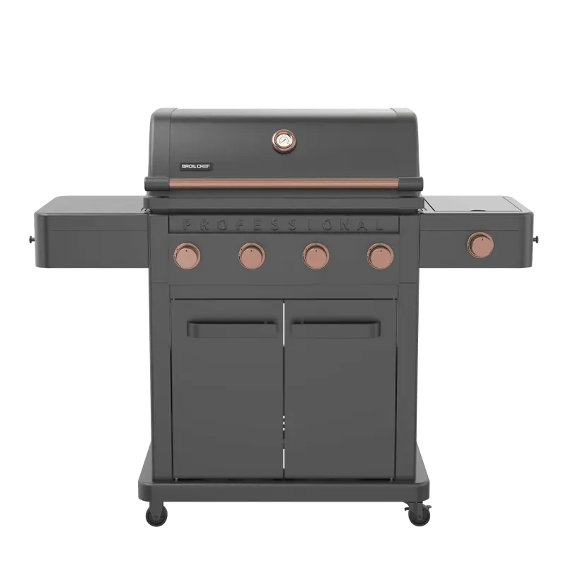 Barbecue a gas Broil Chef Tahoe 4 fuochi con infrarossi Nero e Rame