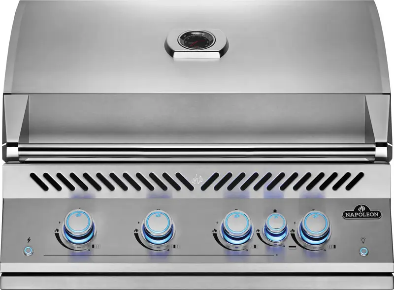 Barbecue a gas da incasso Napoleon BIG32 RB – 5 bruciatori, girarrosto e infrarosso posteriore