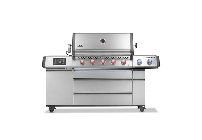 Barbecue a gas Napoleon Prestige Connected PRO665 VXRSIBPSS - Girarrosto incluso