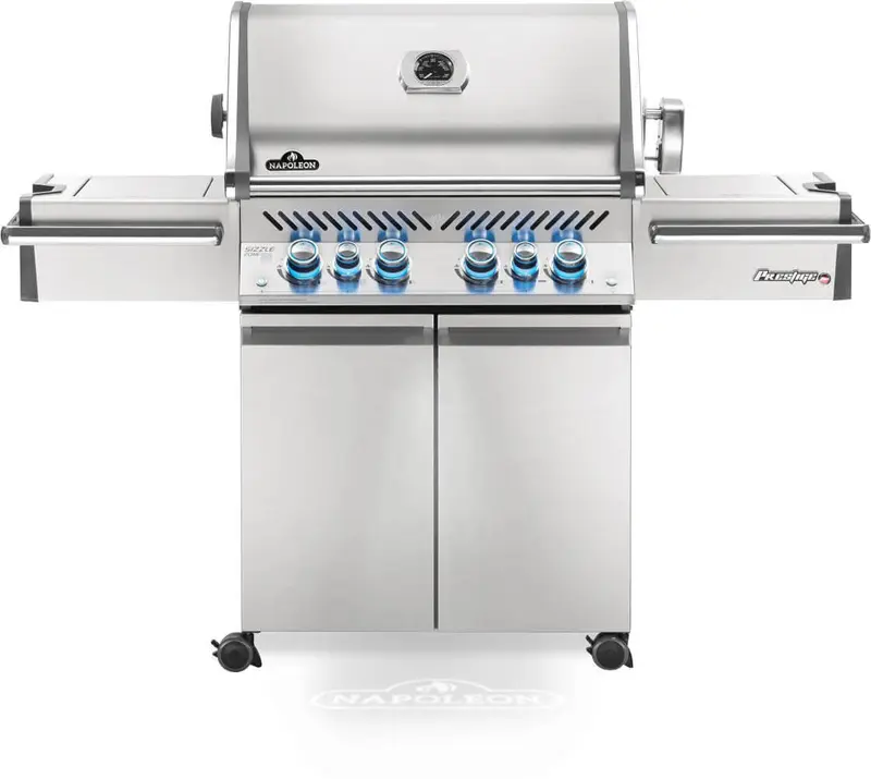 Barbecue a gas Napoleon Prestige PRO 500 RSIB – 4 bruciatori, infrarossi e finiture inox