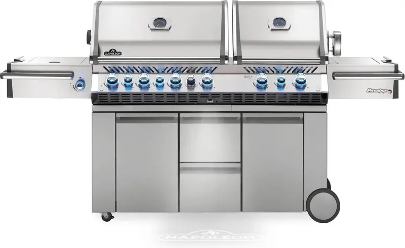 Barbecue a gas Napoleon Prestige PRO 825 RSIB – doppia cappa, girarrosto e infrarossi