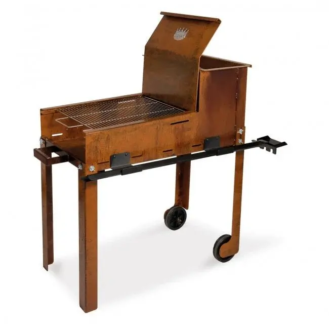 Barbecue a Legna In Acciaio Corten Super Flipper Clementi