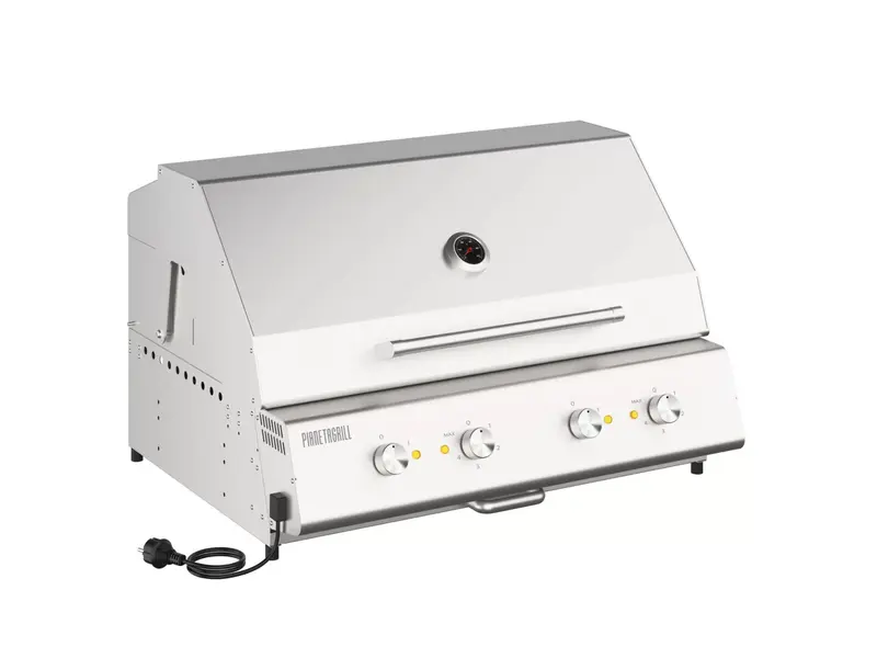Barbecue elettrico ad incasso o appoggio Fry Top 750 – 4 fuochi con piastra Teppanyaki inox