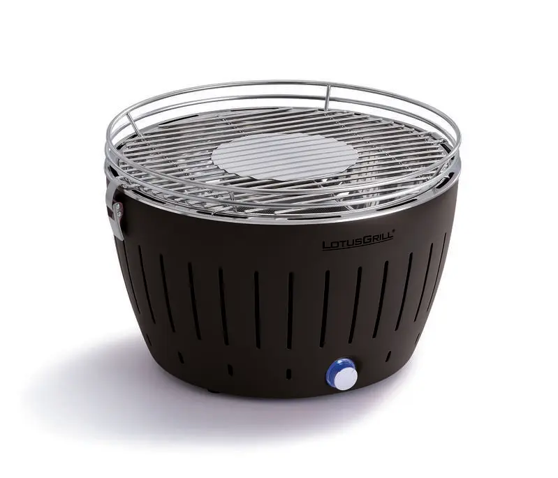 Barbecue Portatile Lotus Grill Nero Acciaio Inox Senza Fumo Ventola