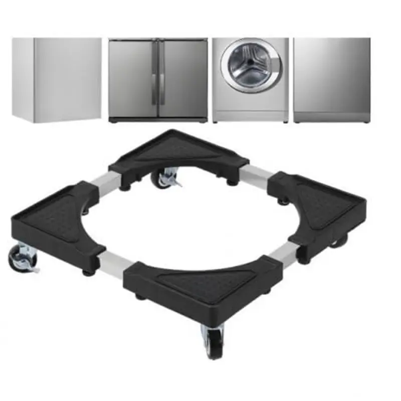Base Supporto Regolabile per Lavatrice Lavastoviglie Elettrodomestici 4 Ruote