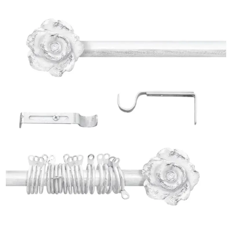 Bastone tenda estensibile 120x210 L'ATELIER 17 "Bouquet" Shabby Chic