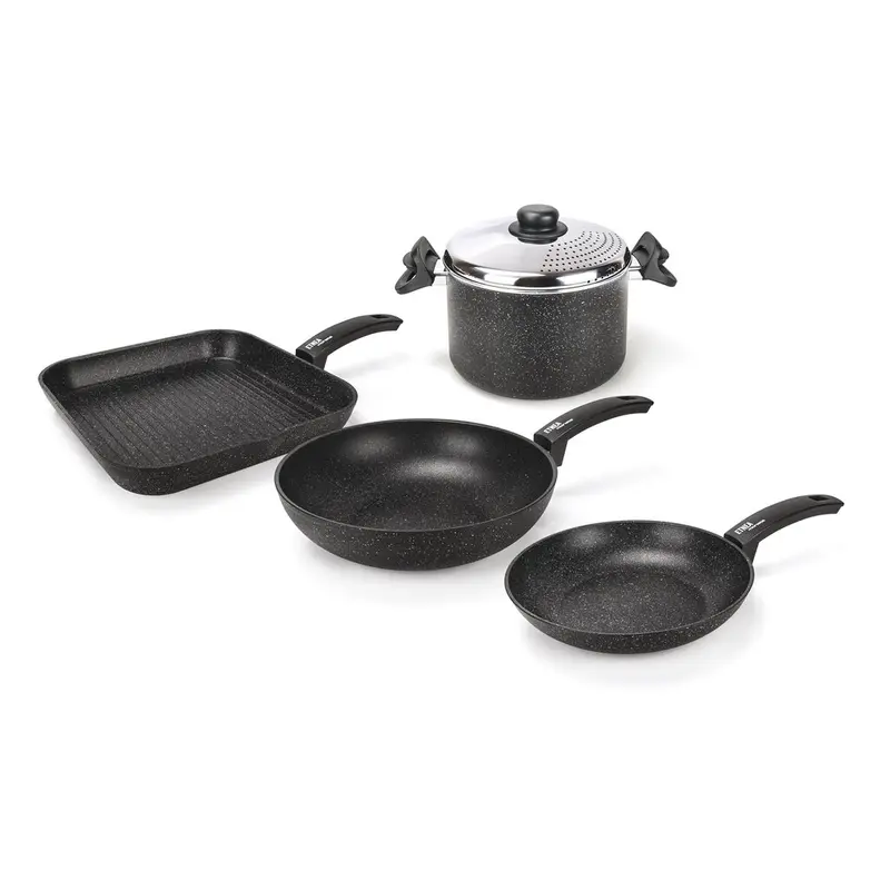 BATTERIA 4 PZ + COPERCHIO MONETA ETNEA