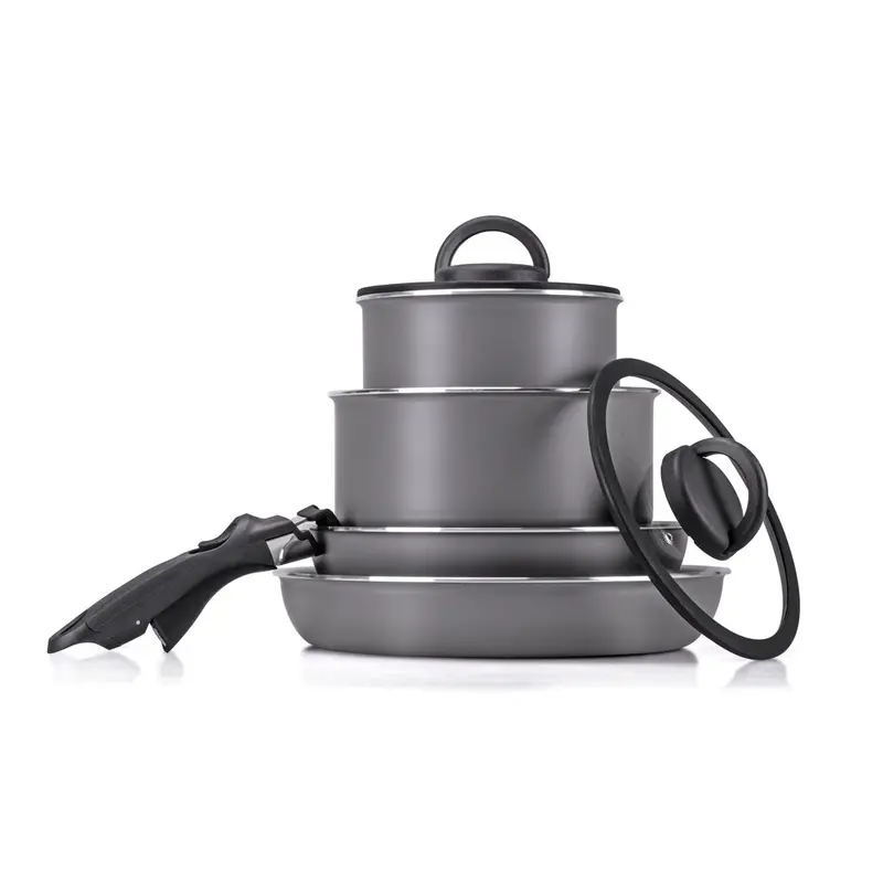 BATTERIA 6 PZ CON MANICO REMOVIBILE MONETA MELODIA FINEGRES