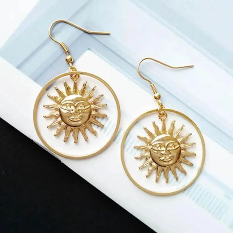 Best Simple basic sun student pop earrings