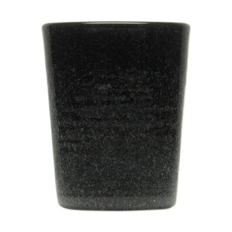 Bicchiere in Vetro Nero Solido