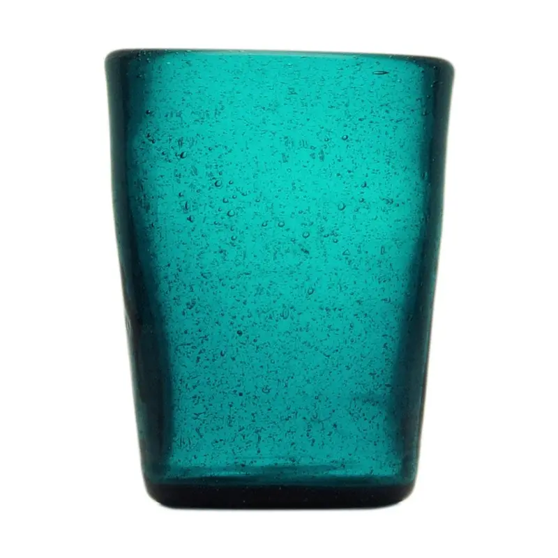 Bicchiere in Vetro Petrolio