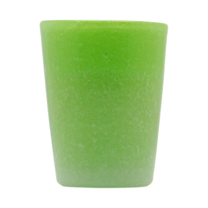 Bicchiere in Vetro Verde Mela Solido
