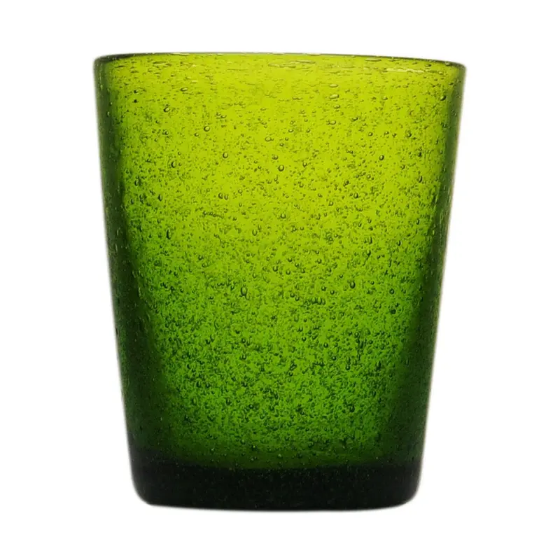 Bicchiere in Vetro Verde Oliva