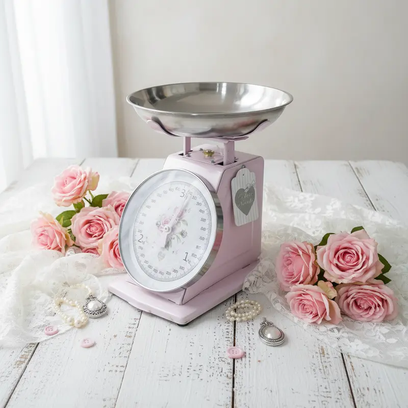 Bilancia Vintage Shabby Chic – Decorazione da Cucina | L'Arte di Nacchi