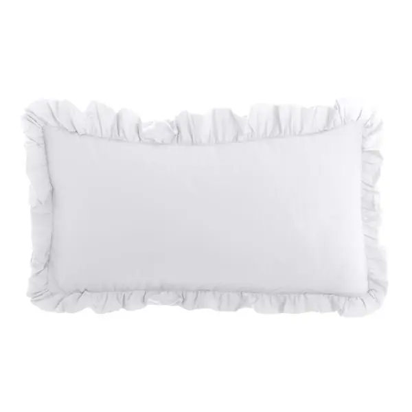 Blanc Mariclo coppia copriguanciali con gala serie Acquarello colore bianco