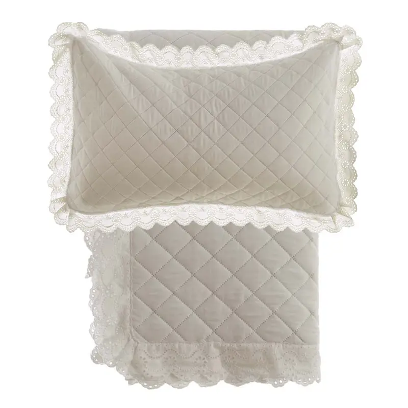 Blanc MariClo’ trapuntina matrimoniale Beige Estate di Sangallo + 2 federe