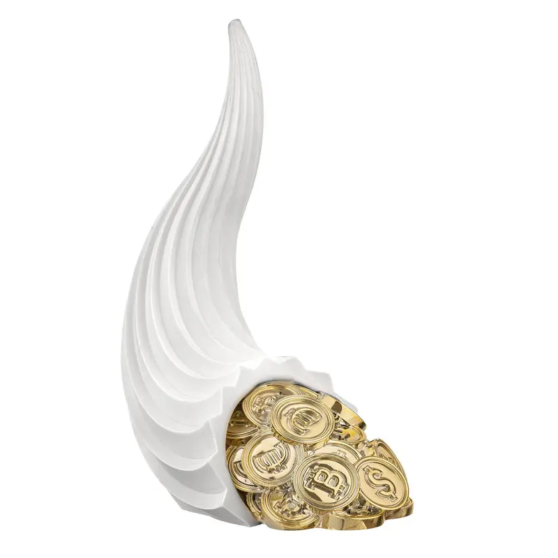 Bongelli Preziosi Scultura Cornucopia bitcoin Made in Italy H23 cm 2 varianti(1 unità)