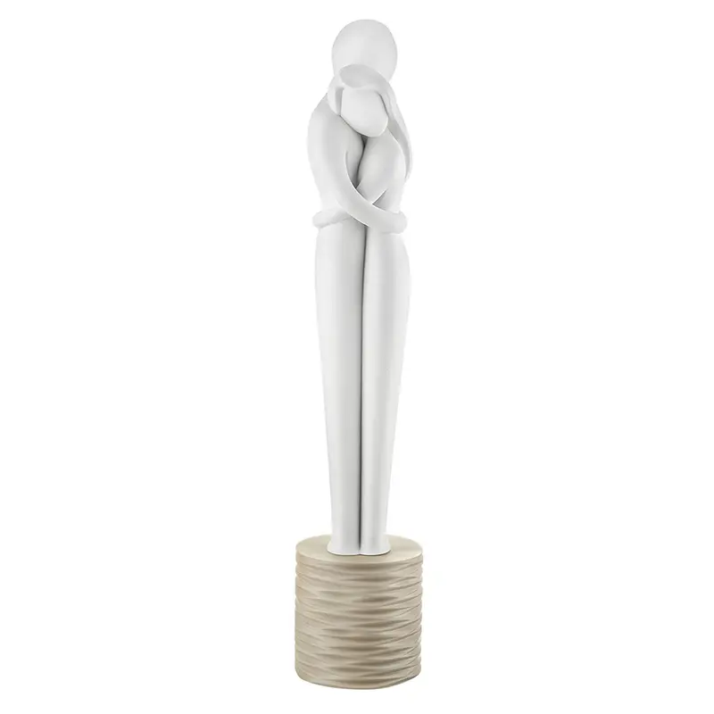 Bongelli Preziosi Statuina Coppia alta bianco/nocciola H40 cm