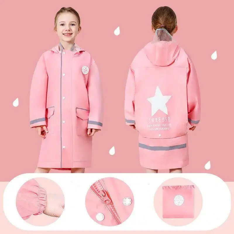 Boy Rain Gear Kindergarten Girl Rain Poncho