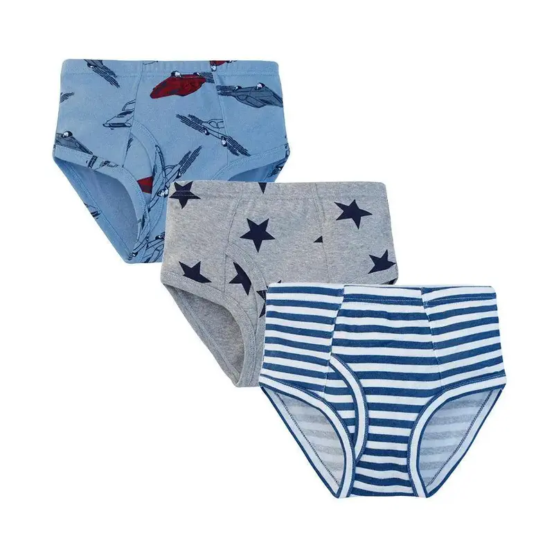 Boys' Underwear Threaded Cotton Dinosaur Cartoon Shorts For Small And Medium-sized Children's Briefs