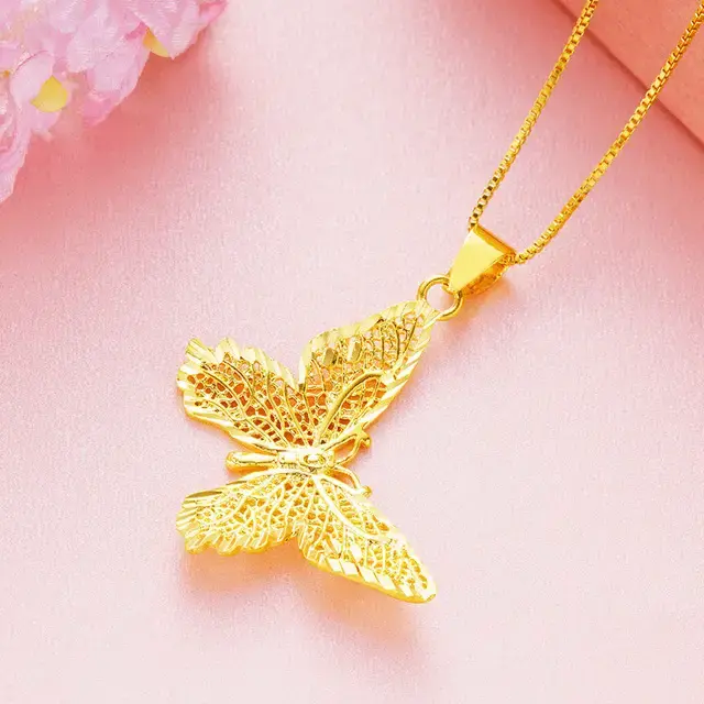 Butterfly Pendant Chain Necklaces