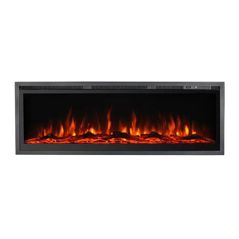 Camino elettrico Divina Fire Chicago 130 da parete e incasso frontale