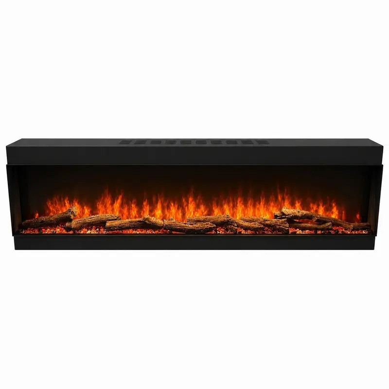 Camino elettrico Divina Fire Detroit 150 da incasso LED RGB con APP