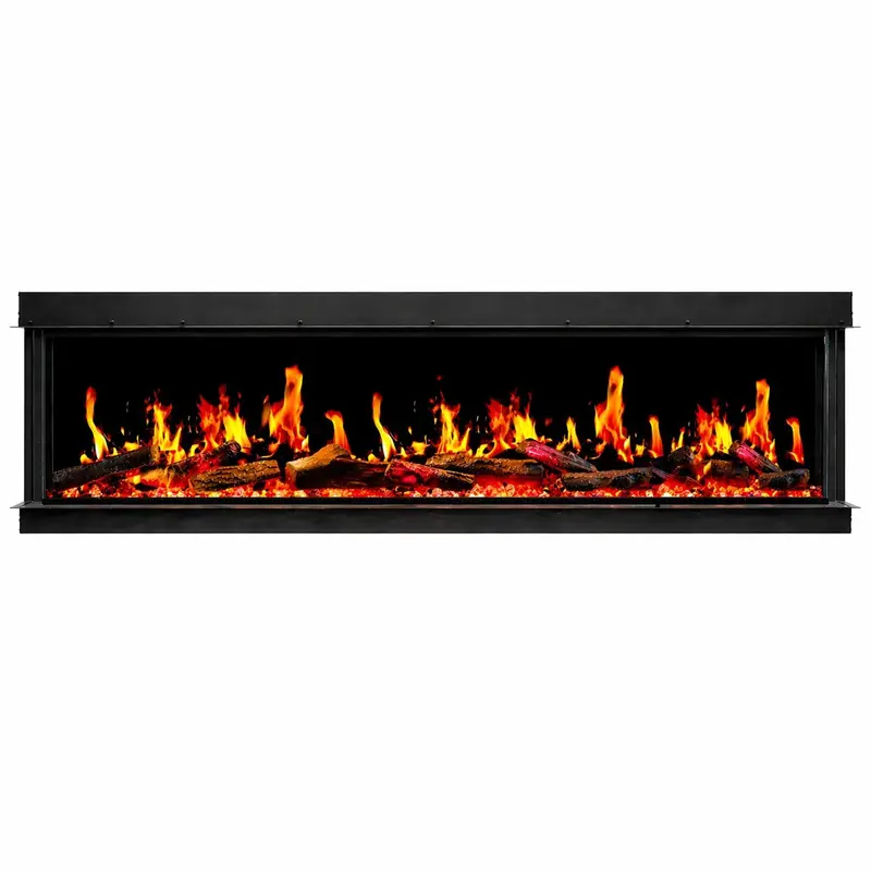 Camino elettrico Divina Fire Filadelfia 130 da incasso LCD e LED