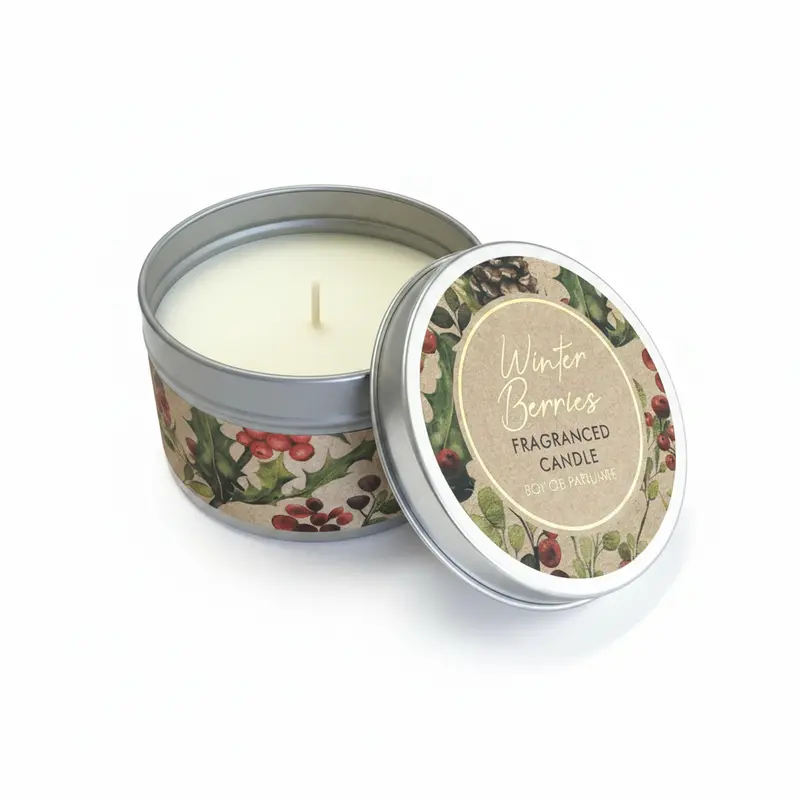 Candela Profumata Winter Berries in Latta – 100g