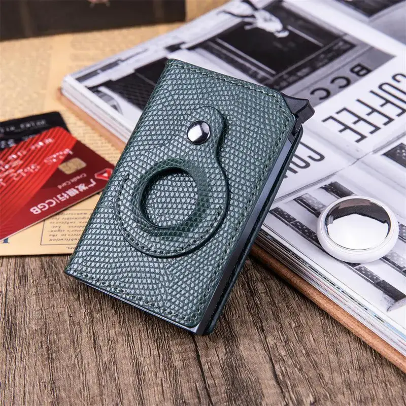Card Holder Men Wallets Money Bag Male Black Short Purse 2022 Small Leather Slim Wallets Mini Wallets For Airtag Air Tag
